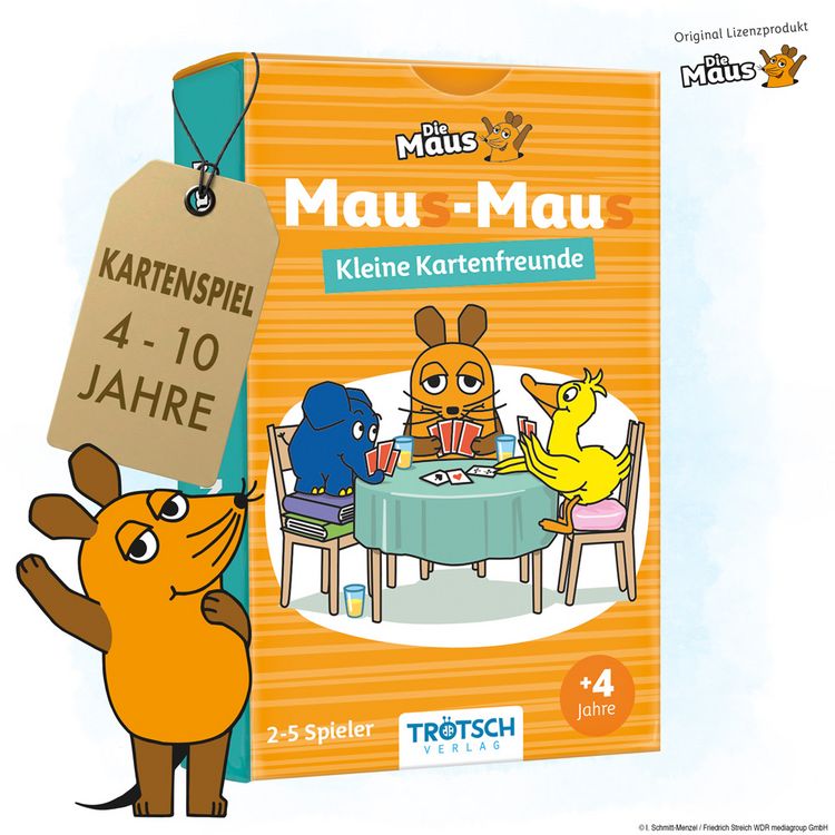 Produktbild: TR&Ouml;TSCH - Die Maus Mau-Mau KartenspielMau(s)-Mau(s) Kleine Kartenfreunde | Ab 4 Jahren