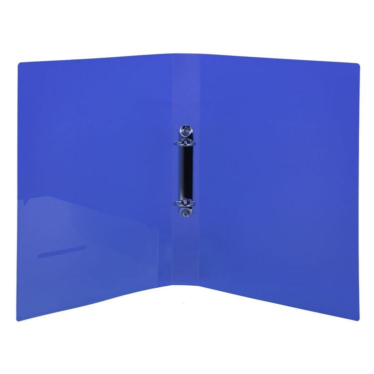 Produktbild: Idena Ringbuch PP 2 Ringe 35mm transluzent blau DIN A4