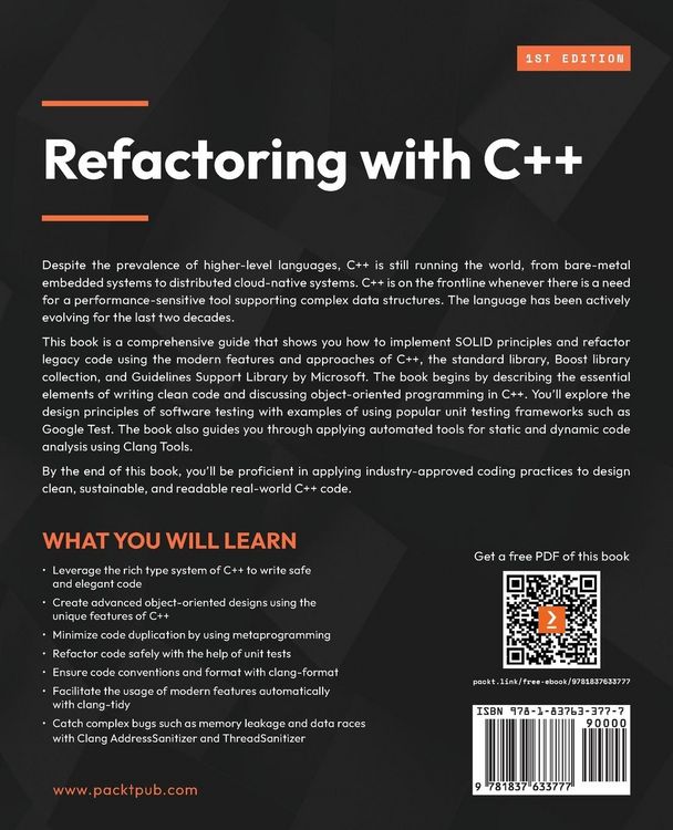 Produktbild: Refactoring with C++