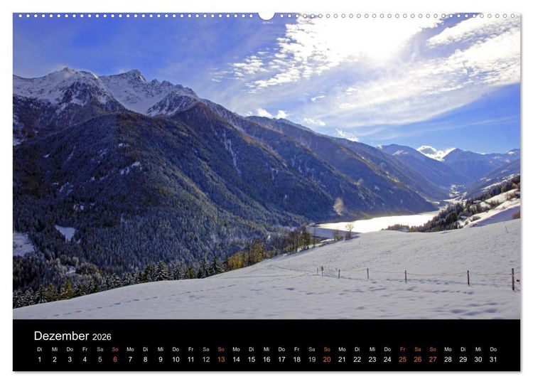 Produktbild: Das Ultental und seine Jahreszeiten (Wandkalender 2026 DIN A2 quer), CALVENDO Monatskalender