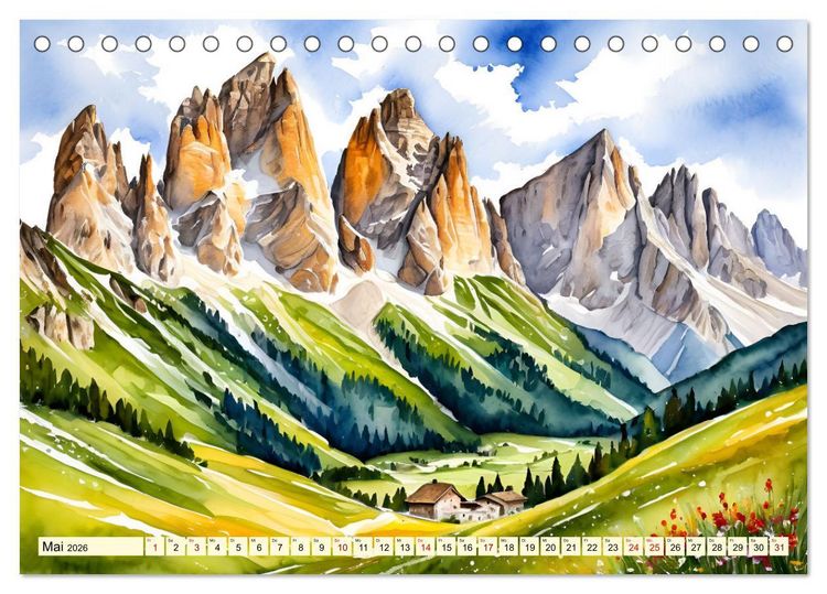 Produktbild: Italien - La dolce vita (Tischkalender 2026 DIN A5 quer), CALVENDO Monatskalender