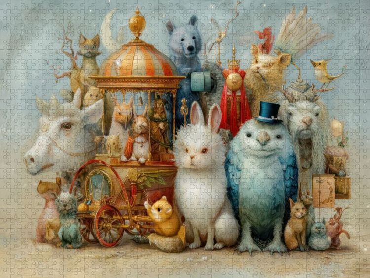 Produktbild: CALVENDO Puzzle Humorvolle Tiere | 1000 Teile Lege-Gr&ouml;&szlig;e 64x48cm Foto-Puzzle f&uuml;r gl&uuml;ckliche Stunden