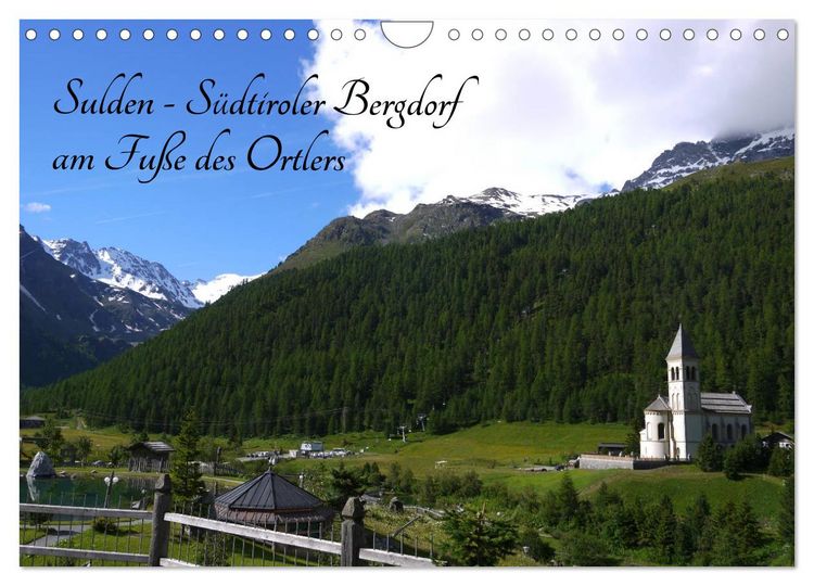 Produktbild: Sulden - S&uuml;dtiroler Bergdorf am Fu&szlig;e des Ortlers (Wandkalender 2026 DIN A4 quer), CALVENDO Monatskalender