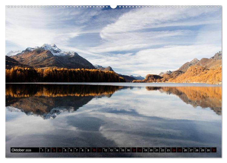 Produktbild: Piz Bernina - H&ouml;hepunkte aus dem Oberengadin (Wandkalender 2026 DIN A2 quer), CALVENDO Monatskalender