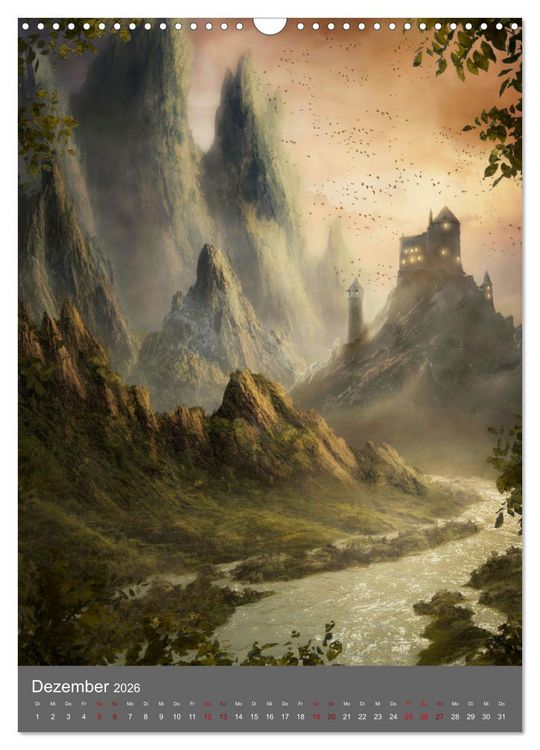 Produktbild: Das Grenzland (Wandkalender 2026 DIN A3 hoch), CALVENDO Monatskalender