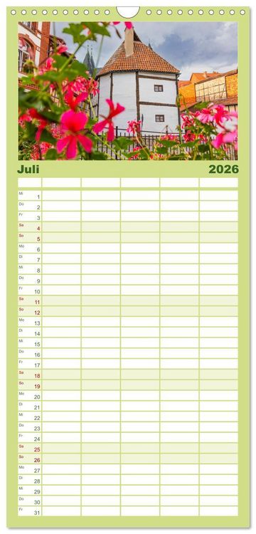 Produktbild: Familienplaner 2026 - Der Harz - eine geheimnisvolle Welt mit 5 Spalten (Wandkalender, 21 x 45 cm) CALVENDO