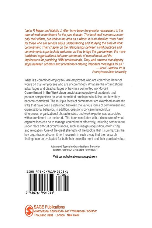 Produktbild: Commitment in the Workplace