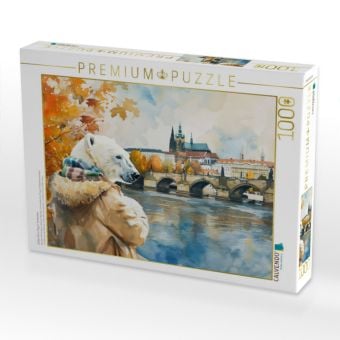 Produktbild: CALVENDO Puzzle Eisb&auml;r Eik in Prag in Tschechien | 1000 Teile Lege-Gr&ouml;&szlig;e 64x48cm Foto-Puzzle f&uuml;r gl&uuml;ckliche Stunden
