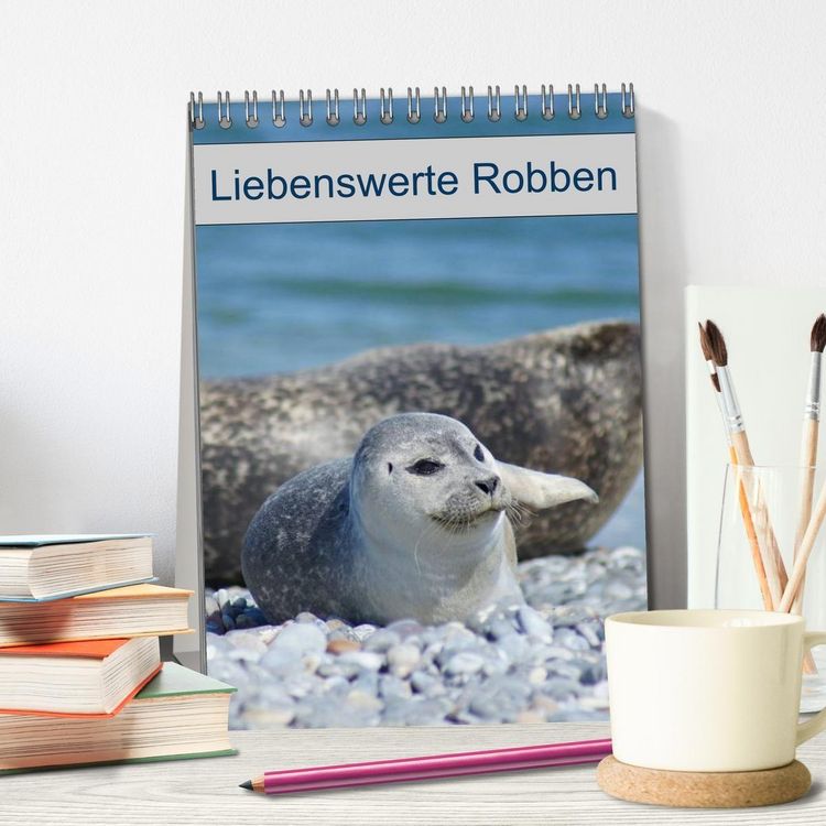 Produktbild: Liebenswerte Robben (Tischkalender 2027 DIN A5 hoch), CALVENDO Monatskalender
