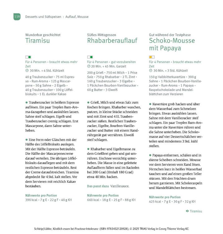 Produktbild: K&ouml;stlich essen Fructoseintoleranz