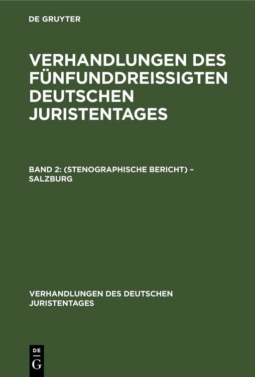 Produktbild: Verhandlungen des F&uuml;nfunddrei&szlig;igten Deutschen Juristentages