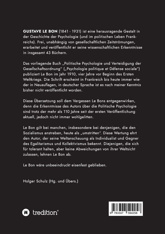 Produktbild: Politische Psychologie und Verteidigung der Gesellschaftsordnung
