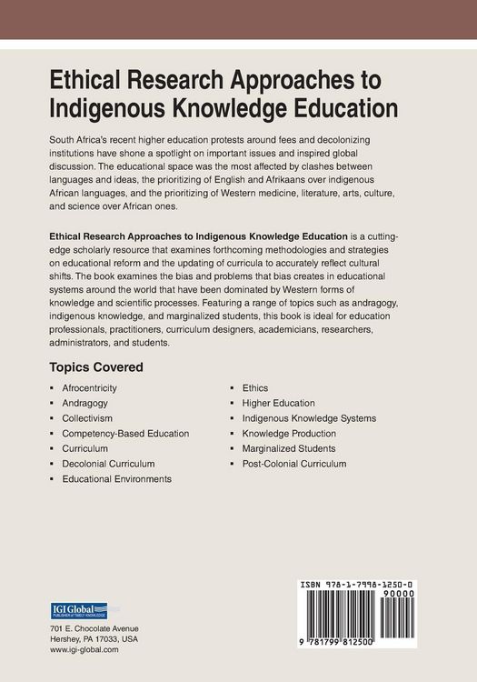 Produktbild: Ethical Research Approaches to Indigenous Knowledge Education