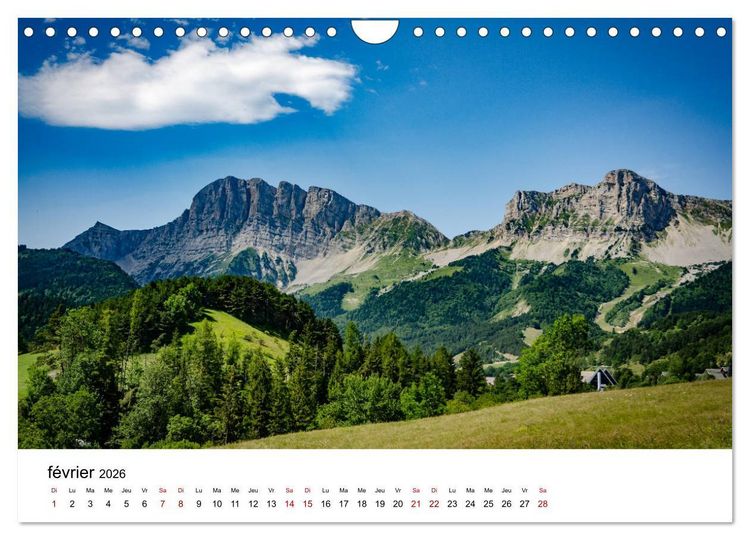 Produktbild: Les chemins du Vercors (Calendrier mural 2026 DIN A4 vertical), CALVENDO calendrier mensuel