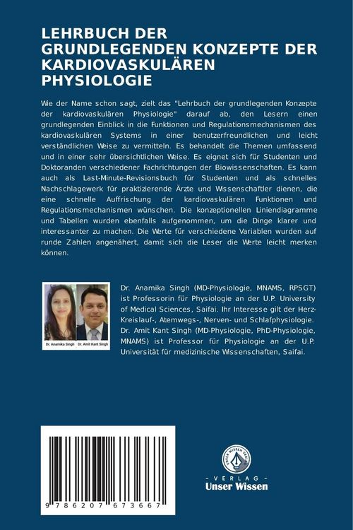Produktbild: Lehrbuch der Grundlegenden Konzepte der Kardiovaskul&auml;ren Physiologie