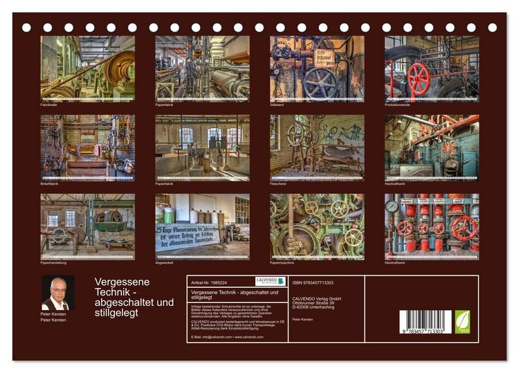 Produktbild: Vergessene Technik - abgeschaltet und stillgelegt (Tischkalender 2026 DIN A5 quer), CALVENDO Monatskalender