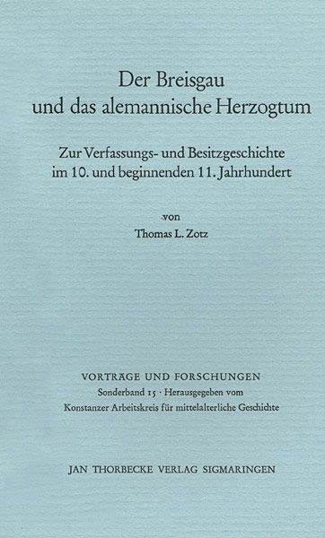 Produktbild: Der Breisgau und das alemannische Herzogtum