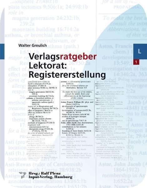 Produktbild: Verlagsratgeber Lektorat: Registererstellung