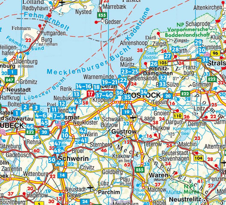 Produktbild: ROTHER Wanderf&uuml;hrer Ostseek&uuml;ste Mecklenburg-Vorpommern