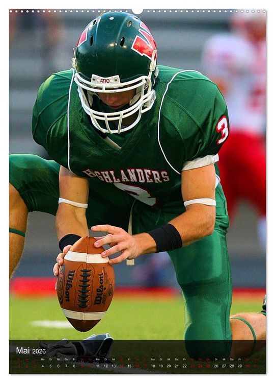 Produktbild: Trendsport American Football (Wandkalender 2026 DIN A2 hoch), CALVENDO Monatskalender