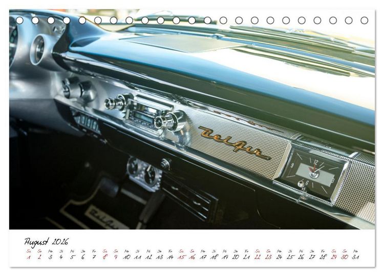 Produktbild: Oldtimer Innenansichten (Tischkalender 2026 DIN A5 quer), CALVENDO Monatskalender