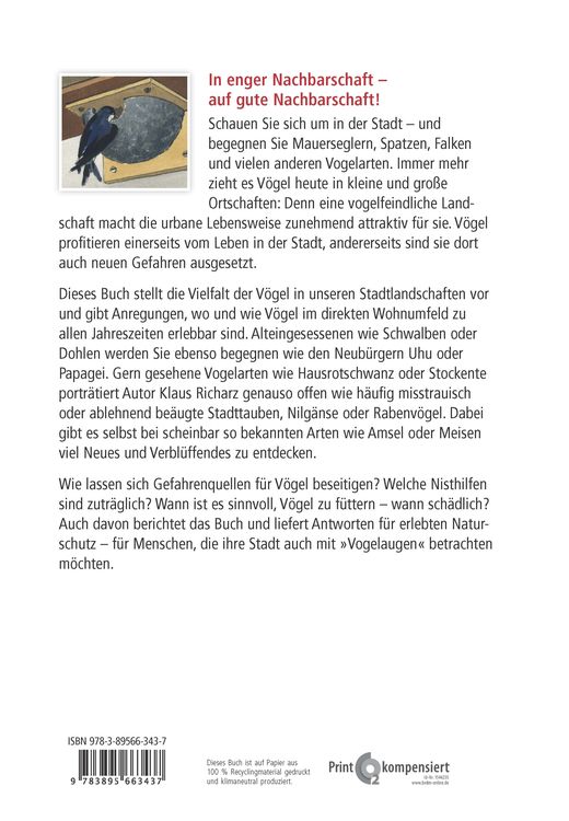 Produktbild: V&ouml;gel in der Stadt