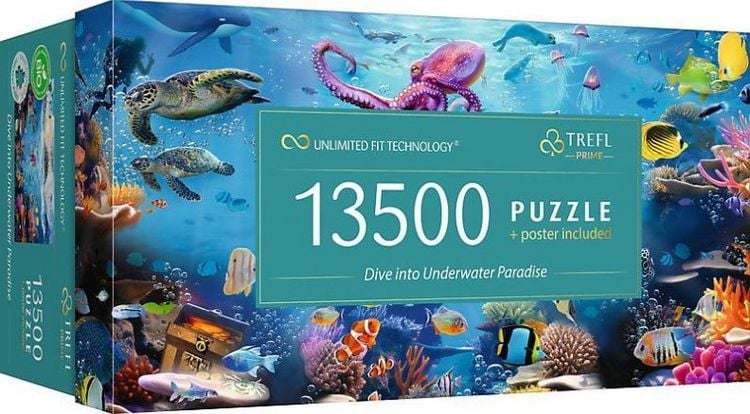 Produktbild: UFT Puzzle 13500 - Tauchen Sie ein in das Unterwasserparadies