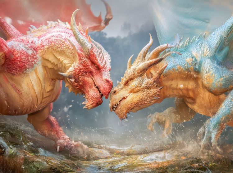 Produktbild: CALVENDO Puzzle Drachen | 2000 Teile Lege-Gr&ouml;&szlig;e 90x67cm Foto-Puzzle f&uuml;r gl&uuml;ckliche Stunden