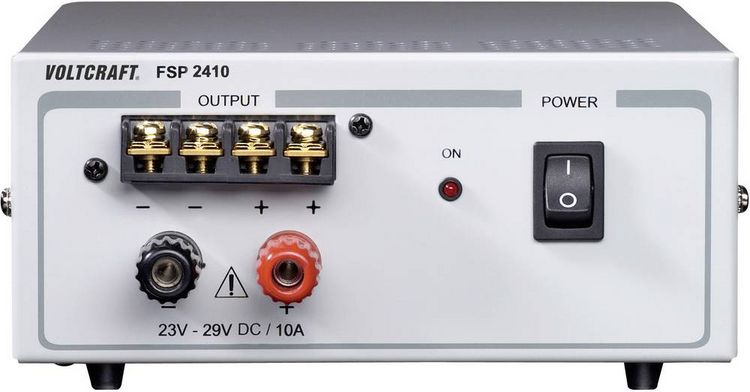 Produktbild: VOLTCRAFT FSP 2410 Labornetzger&auml;t, Festspannung 24 - 29 V/DC 10 A 240 W Anzahl Ausg&auml;nge 1 x