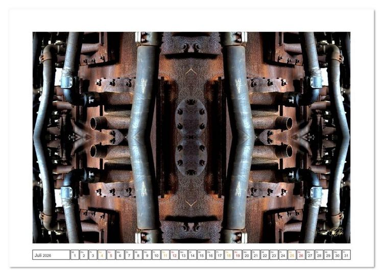 Produktbild: Faszination Spiegelung - Industrie und Technik (Wandkalender 2026 DIN A4 quer), CALVENDO Monatskalender