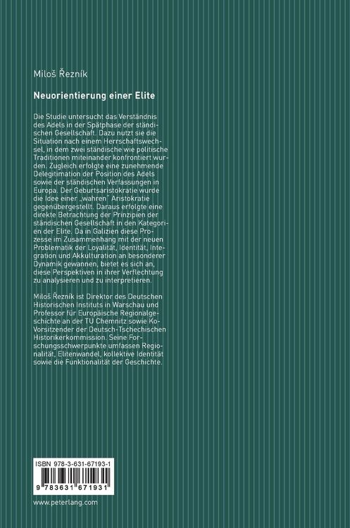 Produktbild: Neuorientierung einer Elite