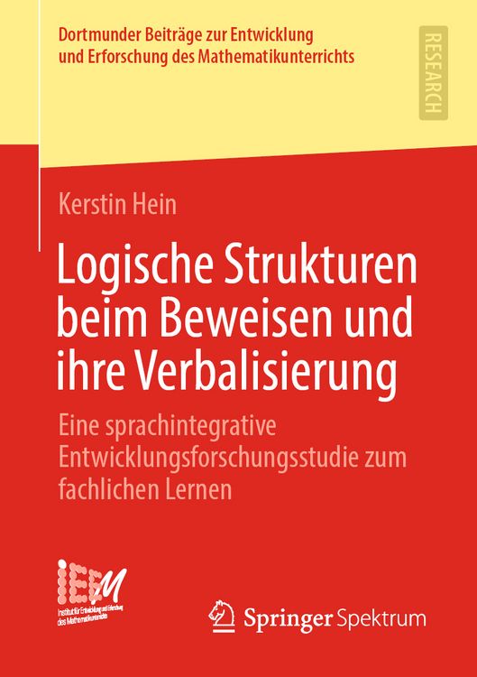Produktbild: Logische Strukturen beim Beweisen und ihre Verbalisierung