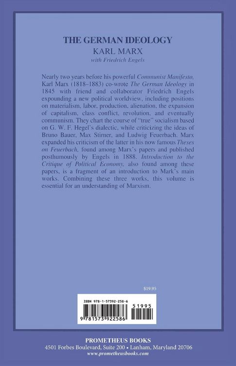 Produktbild: The German Ideology
