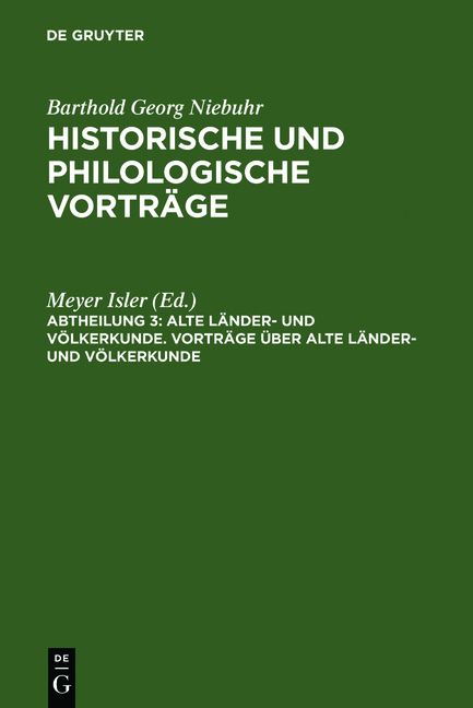 Produktbild: Vortr&auml;ge &uuml;ber alte L&auml;nder- und V&ouml;lkerkunde