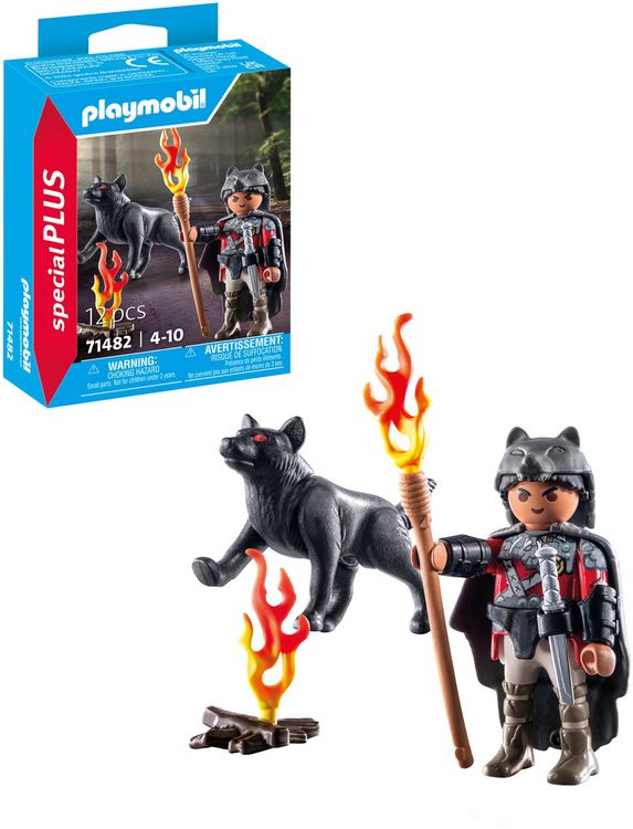 Produktbild: PLAYMOBIL 71482 Krieger mit Wolf
