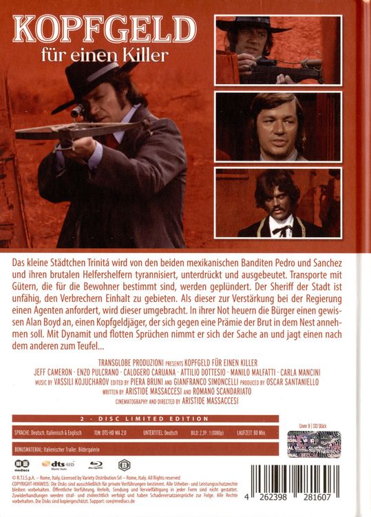 Produktbild: Kopfgeld f&uuml;r einen Killer - Mediabook - Cover B - Limited Edition (Blu-ray+DVD)