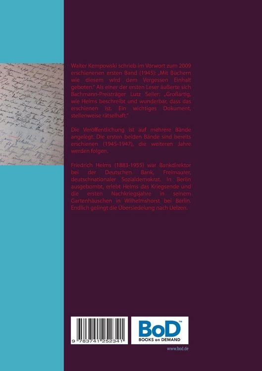 Produktbild: Tagebuch Wilhelmshorst und Uelzen 1948 und 1949