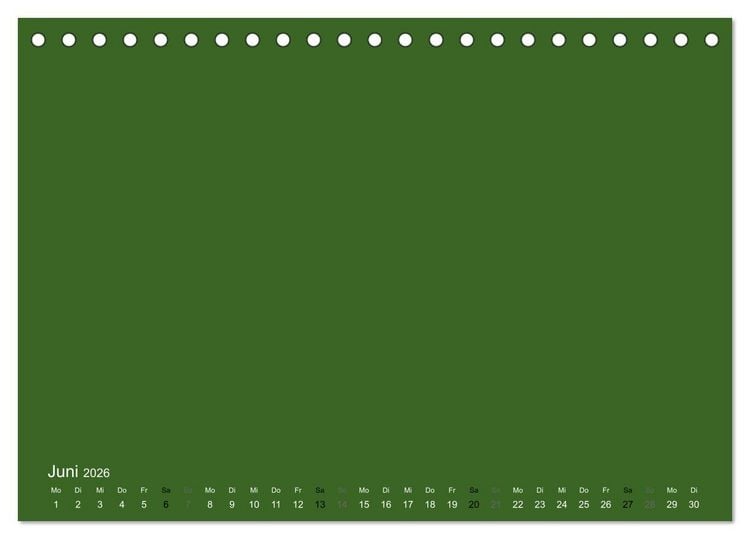 Produktbild: Bastelkalender - dunkel Gr&uuml;n (Tischkalender 2026 DIN A5 quer), CALVENDO Monatskalender