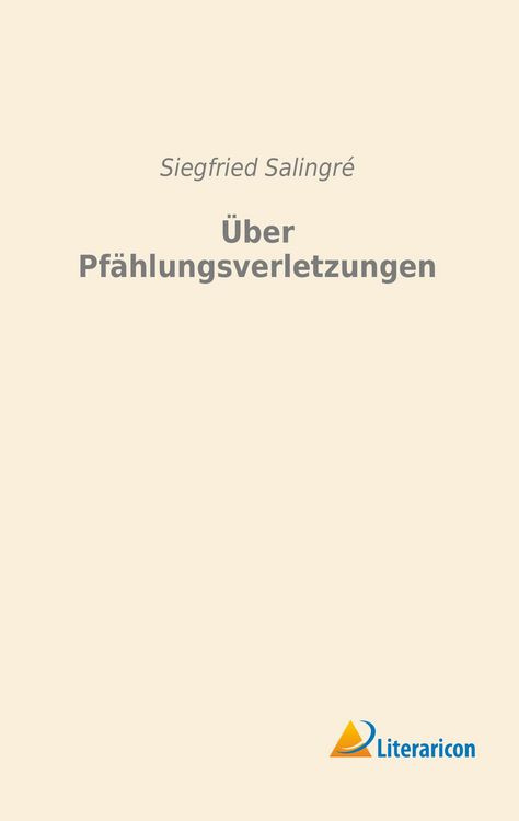 Produktbild: &Uuml;ber Pf&auml;hlungsverletzungen