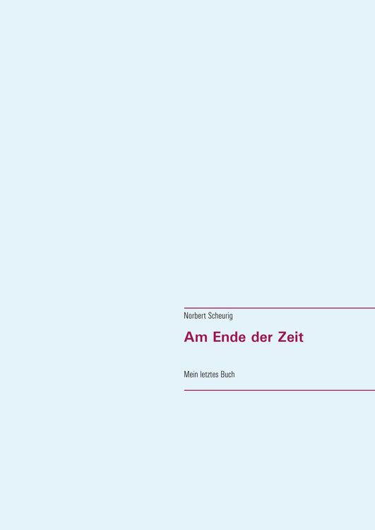 Produktbild: Am Ende der Zeit