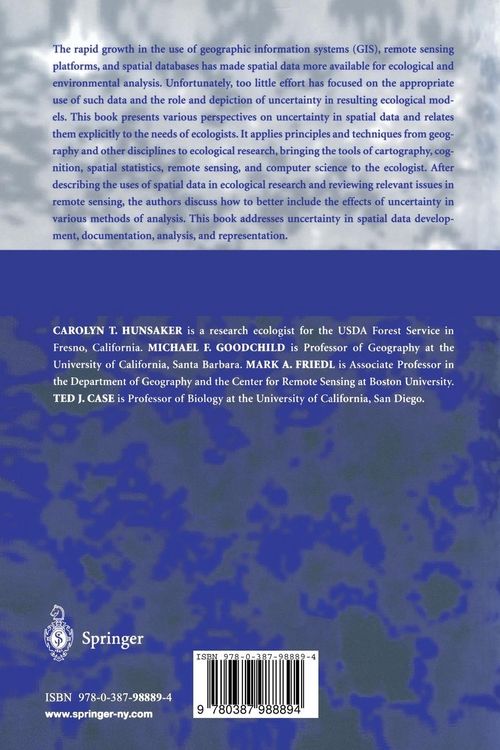Produktbild: Spatial Uncertainty in Ecology