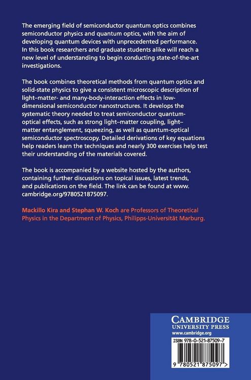 Produktbild: Semiconductor Quantum Optics
