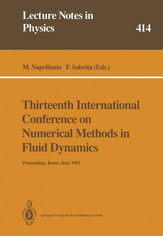 Produktbild: Thirteenth International Conference on Numerical Methods in Fluid Dynamics