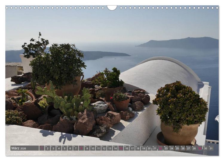 Produktbild: Santorini - Insel ewiger Liebe (Wandkalender 2026 DIN A3 quer), CALVENDO Monatskalender