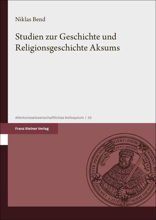 Produktbild: Studien zur Geschichte und Religionsgeschichte Aksums