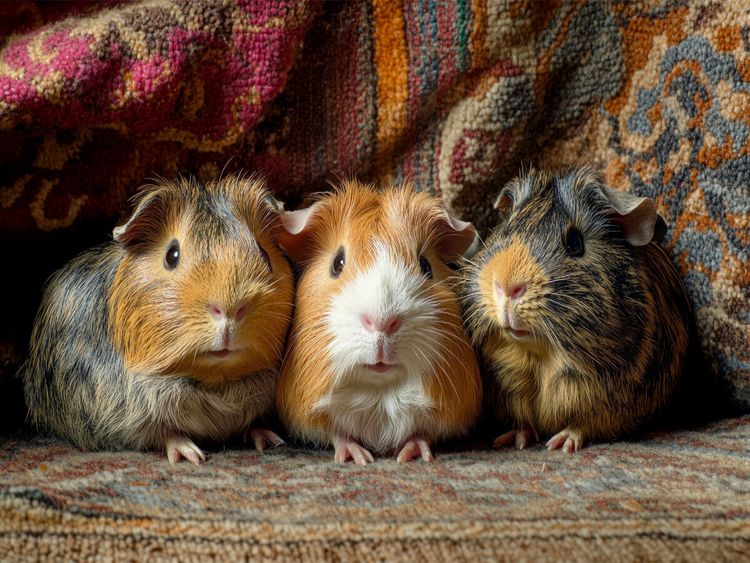 Produktbild: CALVENDO Puzzle Wenn Schnuten verzaubern - drei Meerschweinchen | 1000 Teile Lege-Gr&ouml;&szlig;e 64x48cm Foto-Puzzle f&uuml;r gl&uuml;ckliche Stunden