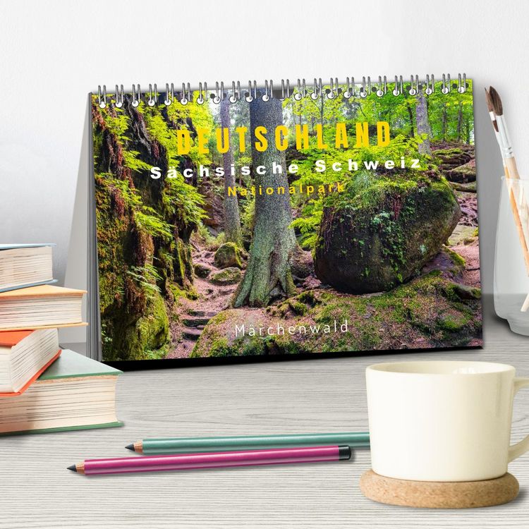 Produktbild: DEUTSCHLAND, S&auml;chsische Schweiz Nationalpark, M&auml;rchenwald (Tischkalender 2026 DIN A5 quer), CALVENDO Monatskalender