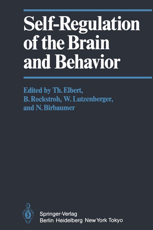 Produktbild: Self-Regulation of the Brain and Behavior