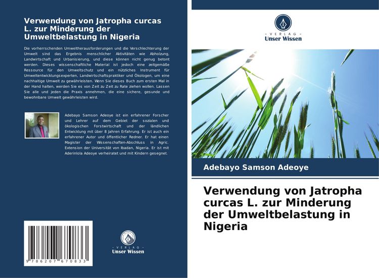 Produktbild: Verwendung von Jatropha curcas L. zur Minderung der Umweltbelastung in Nigeria