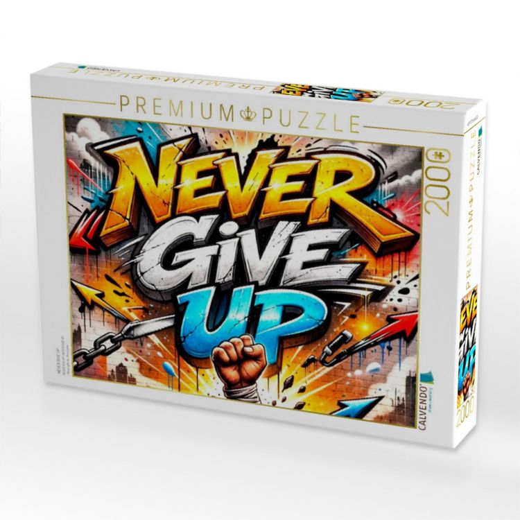Produktbild: CALVENDO Puzzle NEVER GIVE UP | 2000 Teile Lege-Gr&ouml;&szlig;e 90x67cm Foto-Puzzle f&uuml;r gl&uuml;ckliche Stunden